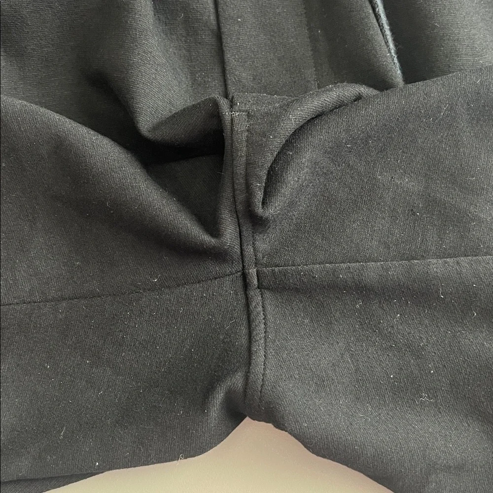 American Eagle Fleece Drawstring Shorts Black Size Small